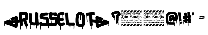 Russelot Personal Use Font OTHER CHARS