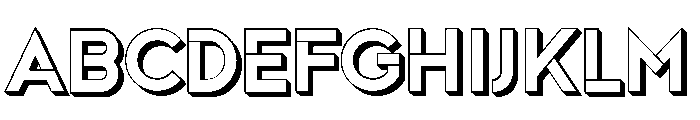 Russian Literature Hollow Font UPPERCASE