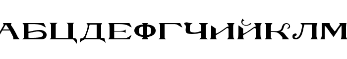 RusskijModern Regular Font UPPERCASE