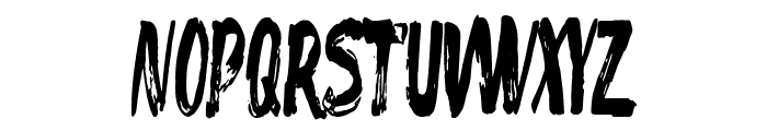 Rustic Brush Font UPPERCASE