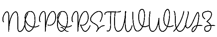 Rustic Signature Font UPPERCASE