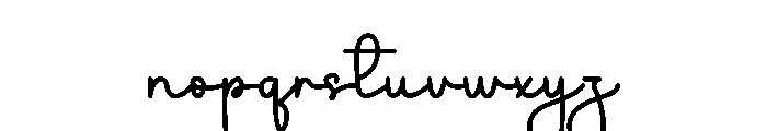 Rustic Signature Font LOWERCASE