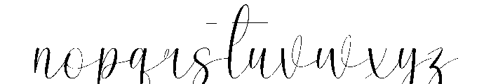 Rustic Wedding Font LOWERCASE