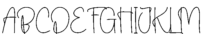 Rusticate Font UPPERCASE