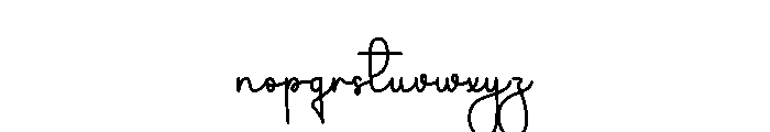 Rusticate Font LOWERCASE