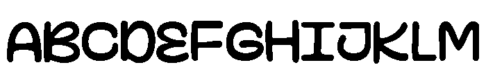 Rusty Hooks Regular Font UPPERCASE