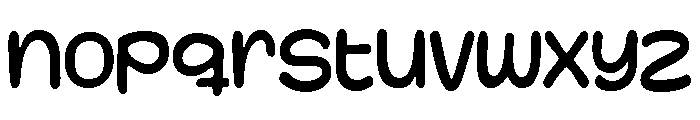 Rusty Hooks Regular Font LOWERCASE
