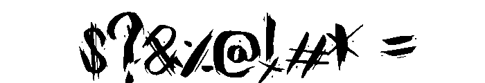 RustyDagger Font OTHER CHARS
