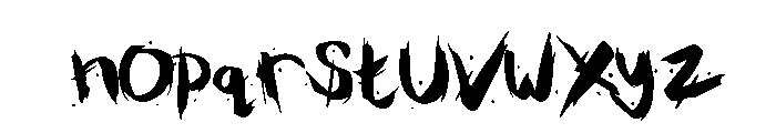 RustyDagger Font LOWERCASE