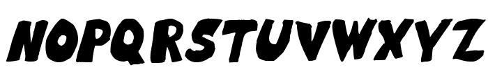 Ruthless Sketch Italic Font UPPERCASE