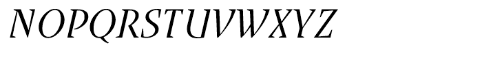 Runa Serif Italic Font UPPERCASE