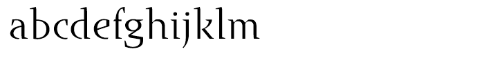 Runa Serif Light Font LOWERCASE
