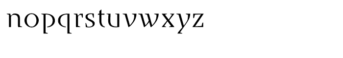 Runa Serif Light Font LOWERCASE