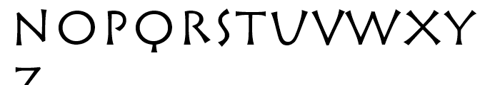 Rusticana Roman Font LOWERCASE