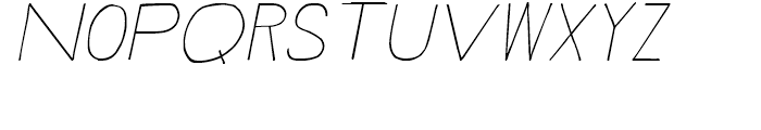 Rustick Italic Font LOWERCASE