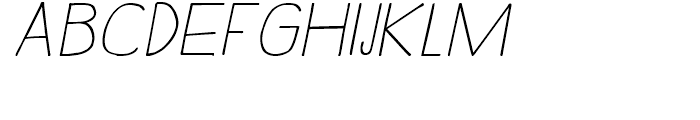 Rustick SemiBold Italic Font UPPERCASE