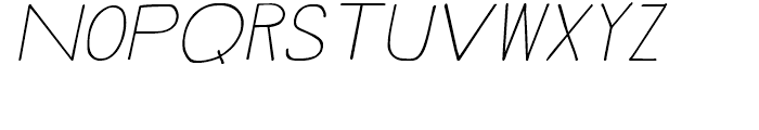 Rustick SemiBold Italic Font LOWERCASE