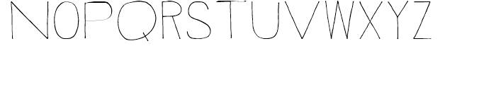 Rustick Thin Font LOWERCASE