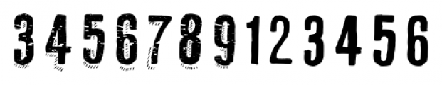 Ruba Style Numbers Font LOWERCASE