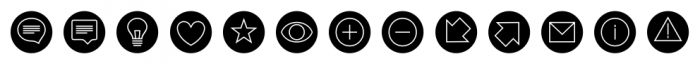 Rude Icons Media Black Font UPPERCASE