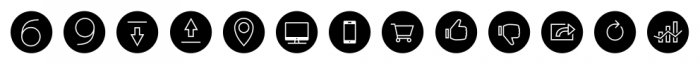 Rude Icons Media Black Font UPPERCASE