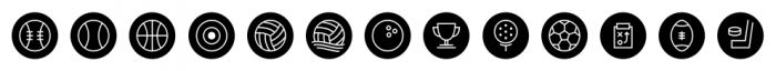 Rude Icons Sports Black Font UPPERCASE