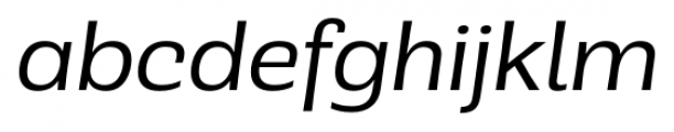Rude SemiWide Light Italic Font LOWERCASE
