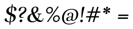 Rufina Italic Font OTHER CHARS