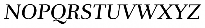 Rufina Italic Font UPPERCASE