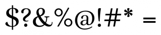 Rufina Regular Font OTHER CHARS