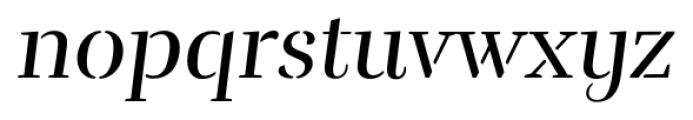 Rufina Stencil Italic Font LOWERCASE