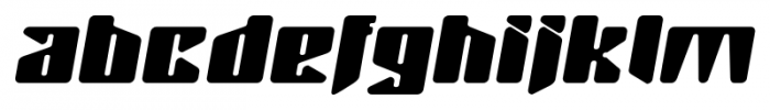 Rush Regular Font LOWERCASE