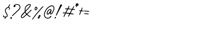 Rubellite Signature Font OTHER CHARS