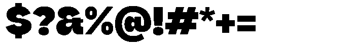 Rubika Black Font OTHER CHARS
