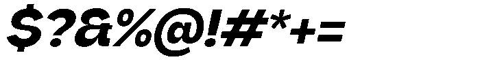 Rubika Bold Italic Font OTHER CHARS