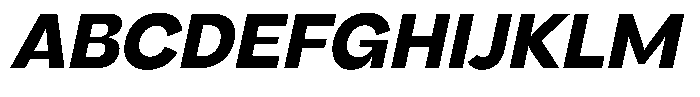 Rubika Bold Italic Font UPPERCASE