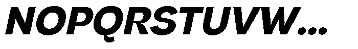 Rubika Bold Italic Font UPPERCASE