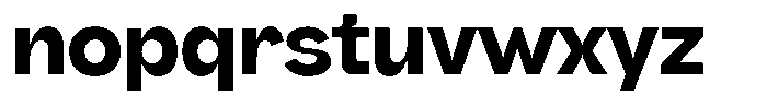 Rubika Bold Font LOWERCASE