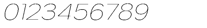 Rubika Extra Light Italic Font OTHER CHARS