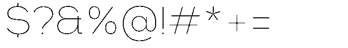 Rubika Extra Light Font OTHER CHARS