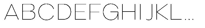 Rubika Extra Light Font UPPERCASE