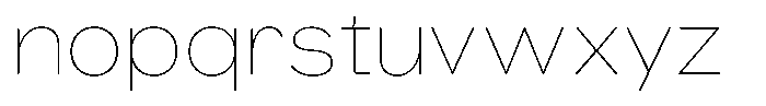 Rubika Extra Light Font LOWERCASE