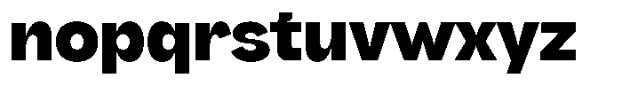 Rubika Extrabold Font LOWERCASE