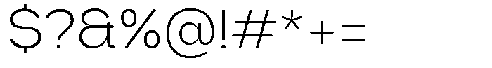 Rubika Light Font OTHER CHARS