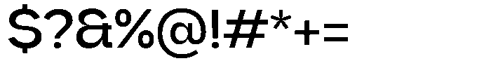 Rubika Medium Font OTHER CHARS