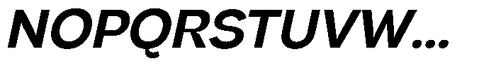 Rubika Semibold Italic Font UPPERCASE