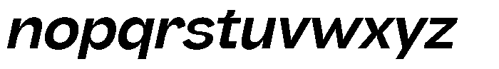Rubika Semibold Italic Font LOWERCASE