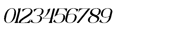 Rubington Italic Font OTHER CHARS