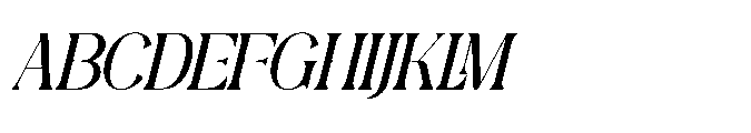 Rubington Italic Font UPPERCASE