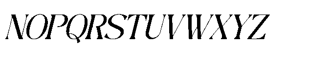 Rubington Italic Font UPPERCASE